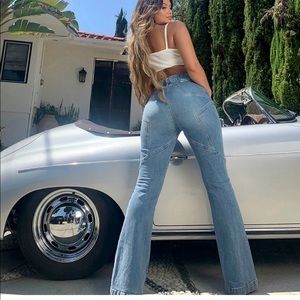 Revive Denim Venus Flares- Eclipse Wash